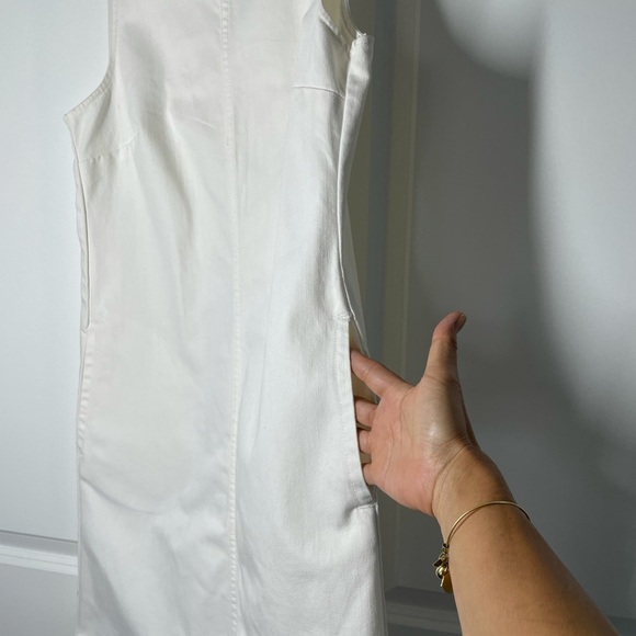 J Crew White Denim Shift Mini Dress size 2 - Picture 6 of 9